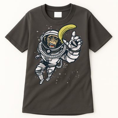 Astronaut Chimp Banana Tall T-Shirt