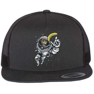 Astronaut Chimp Banana Flatbill Hat