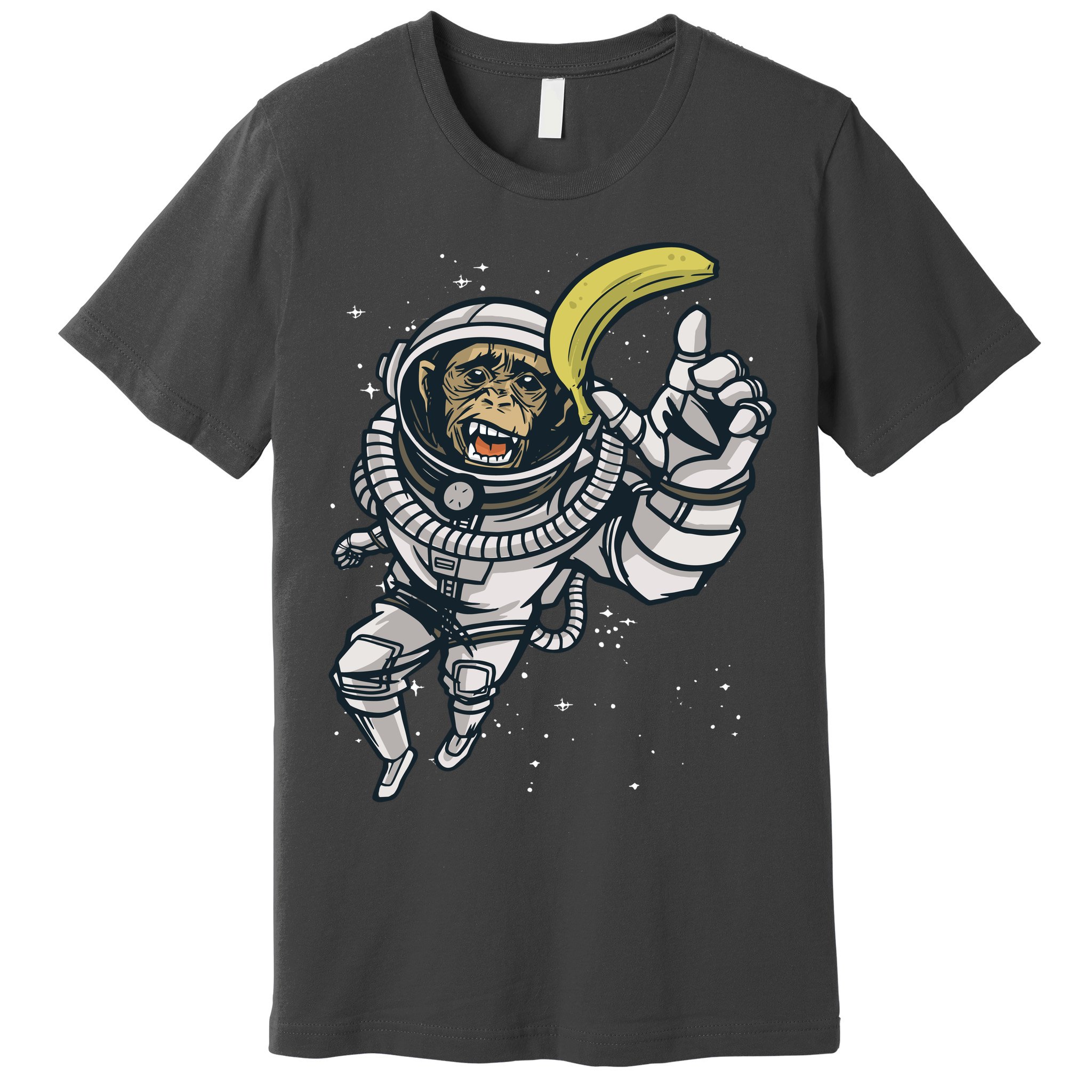 Astronaut Chimp Banana Premium T-Shirt