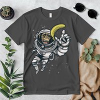Astronaut Chimp Banana Premium T-Shirt