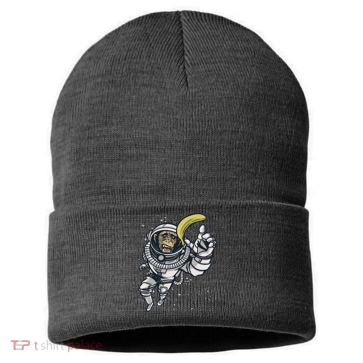 Astronaut Chimp Banana Sustainable Knit Beanie