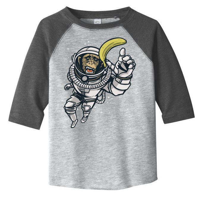 Astronaut Chimp Banana Toddler Fine Jersey T-Shirt