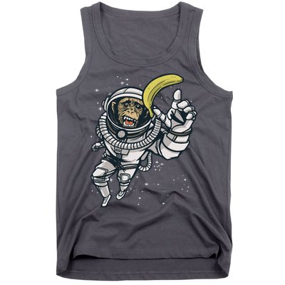 Astronaut Chimp Banana Tank Top