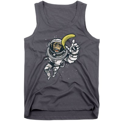 Astronaut Chimp Banana Tank Top