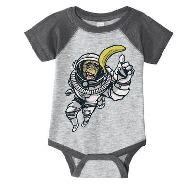 Astronaut Chimp Banana Infant Baby Jersey Bodysuit