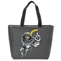 Astronaut Chimp Banana Zip Tote Bag