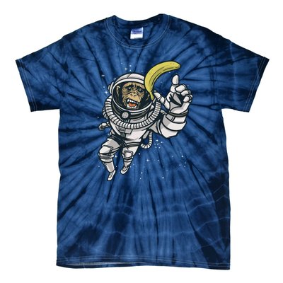 Astronaut Chimp Banana Tie-Dye T-Shirt