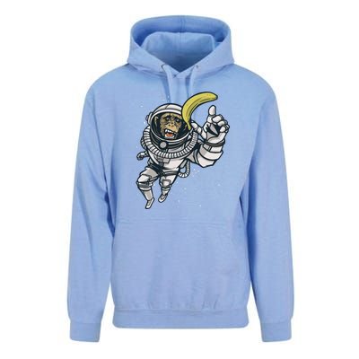 Astronaut Chimp Banana Unisex Surf Hoodie