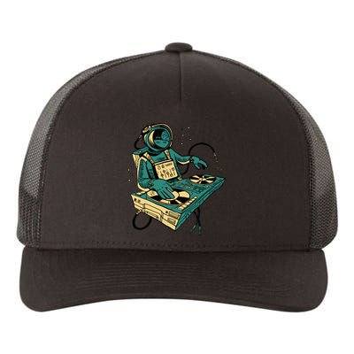 Astronaut Djing Space Yupoong Adult 5-Panel Trucker Hat