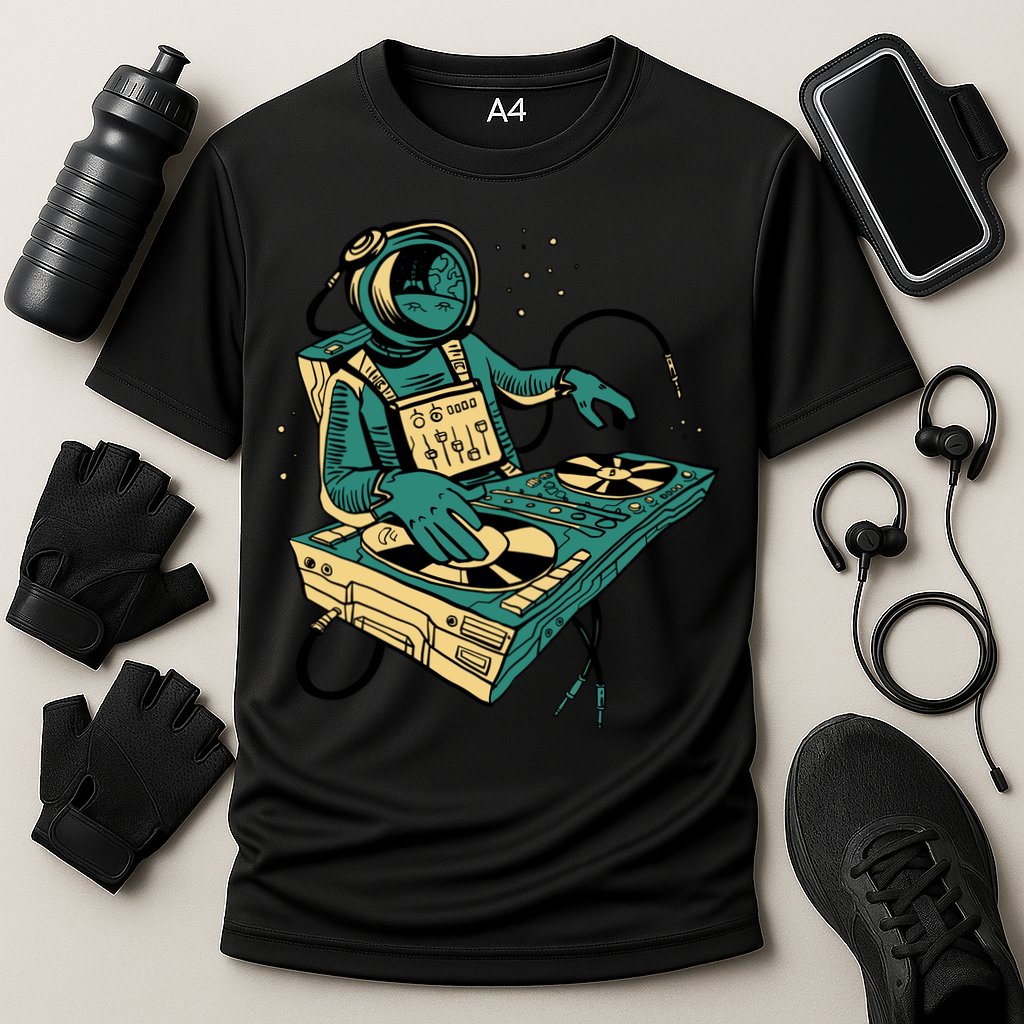 Astronaut Djing Space Performance Shirt