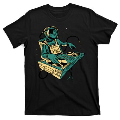 Astronaut Djing Space T-Shirt