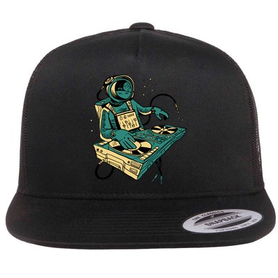 Astronaut Djing Space Flatbill Hat