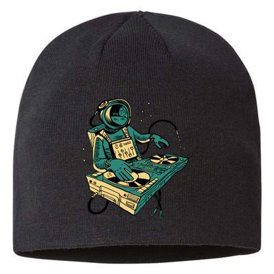 Astronaut Djing Space Sustainable Beanie