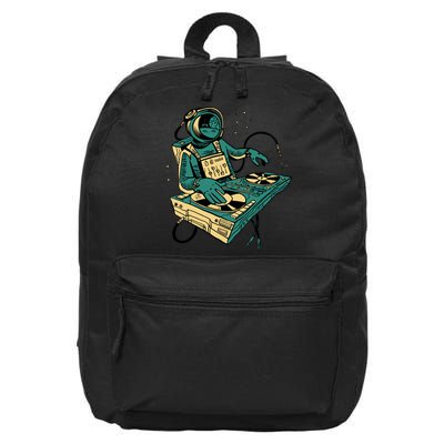 Astronaut Djing Space 16 in Basic Backpack