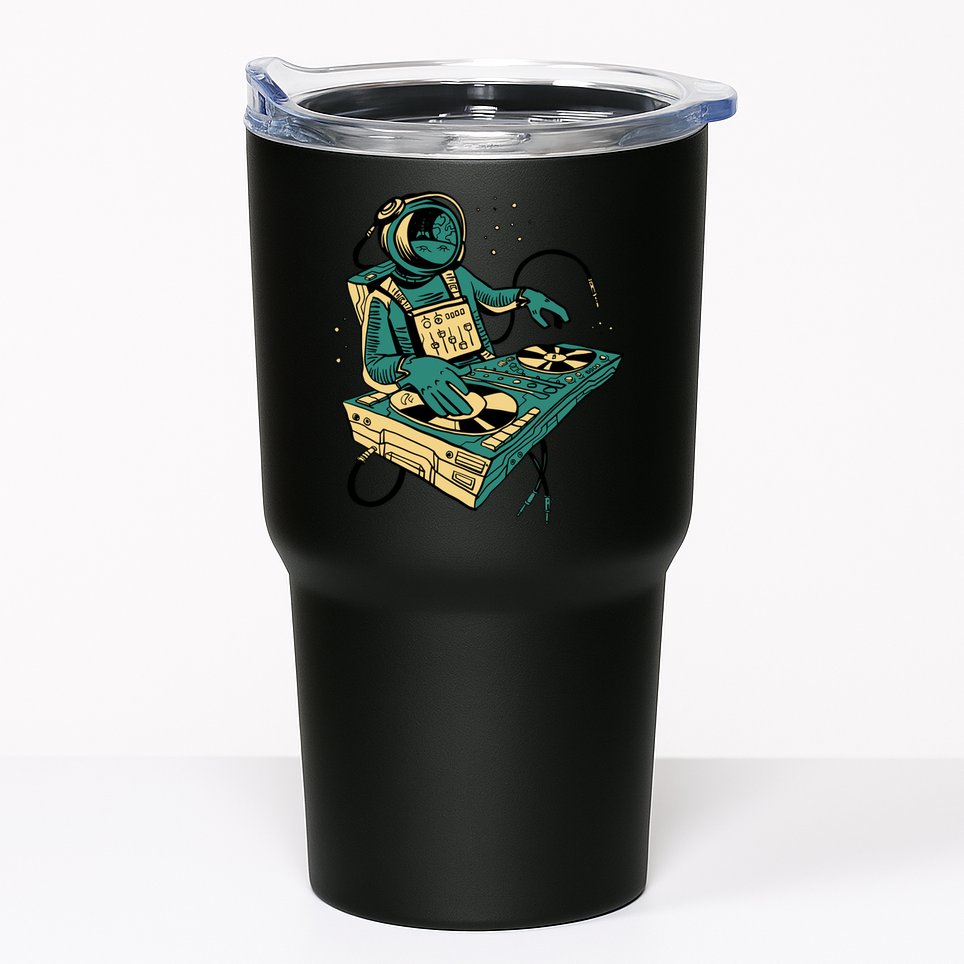 Astronaut Djing Space Tumbler