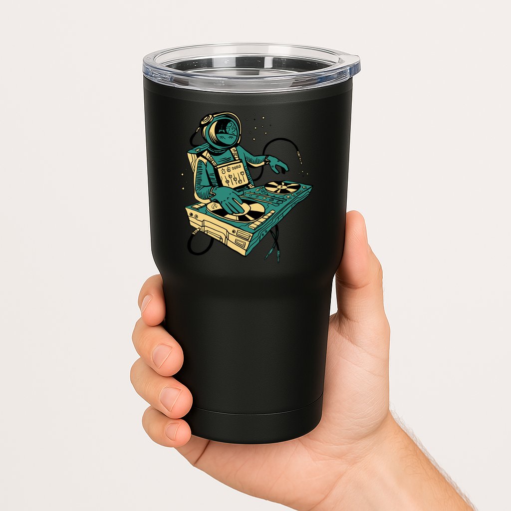 Astronaut Djing Space Tumbler