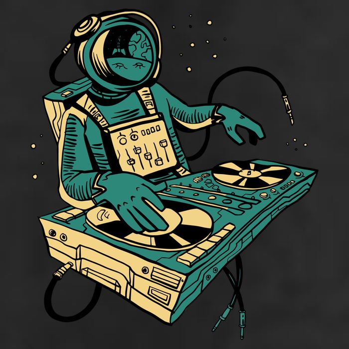 Astronaut Djing Space Tumbler