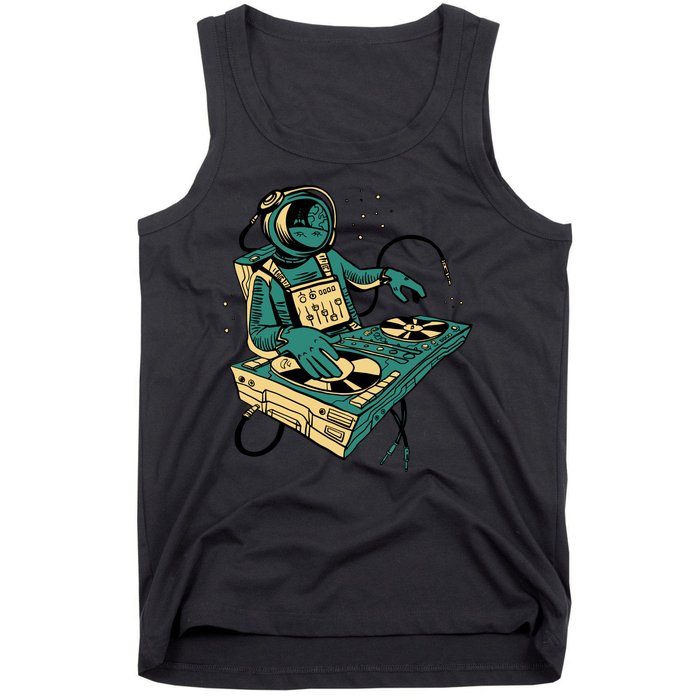 Astronaut Djing Space Tank Top