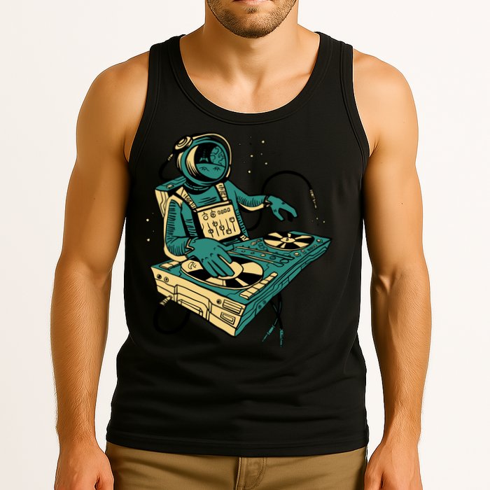 Astronaut Djing Space Tank Top