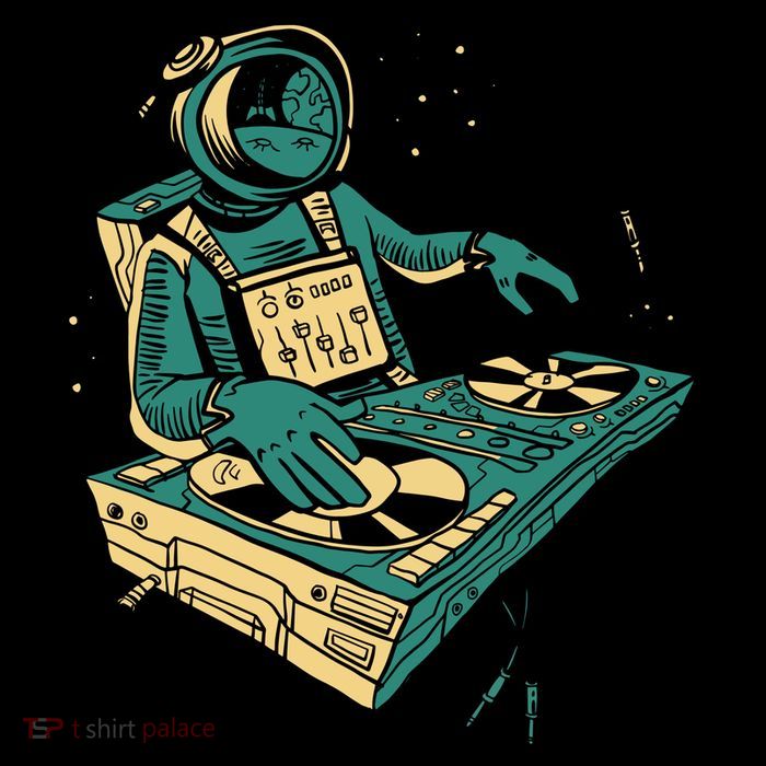 Astronaut Djing Space Toddler T-Shirt