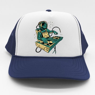 Astronaut Djing Space Trucker Hat