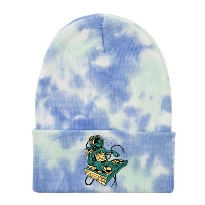 Astronaut Djing Space Tie Dye 12in Knit Beanie