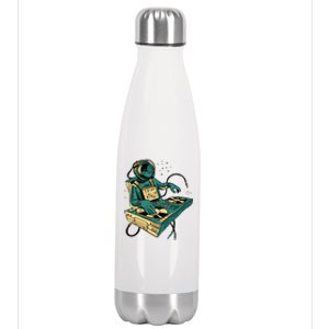 Astronaut Djing Space Stainless Steel Insulated Water Bottle