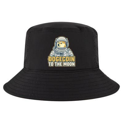 Astronaut Dogecoin To The Moon Crypto Cool Comfort Performance Bucket Hat