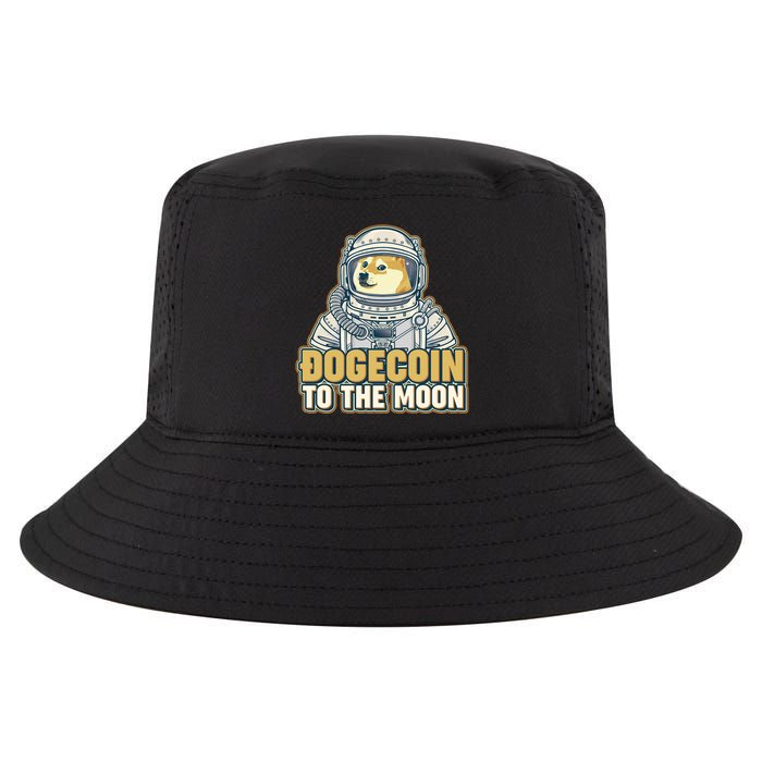 Astronaut Dogecoin To The Moon Crypto Cool Comfort Performance Bucket Hat