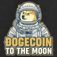Astronaut Dogecoin To The Moon Crypto 7 Panel Mesh Trucker Snapback Hat