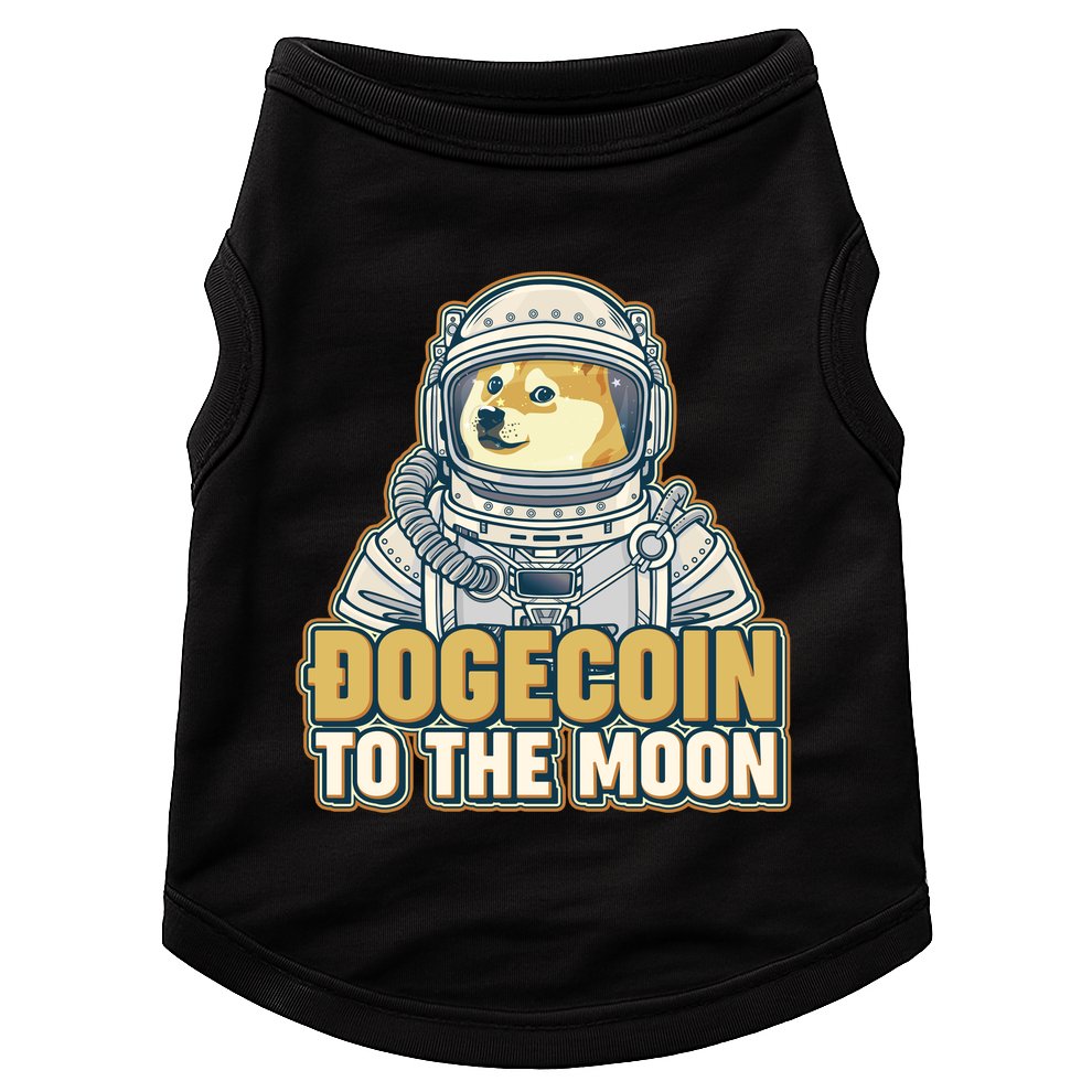 Astronaut Dogecoin To The Moon Crypto Doggie Tank