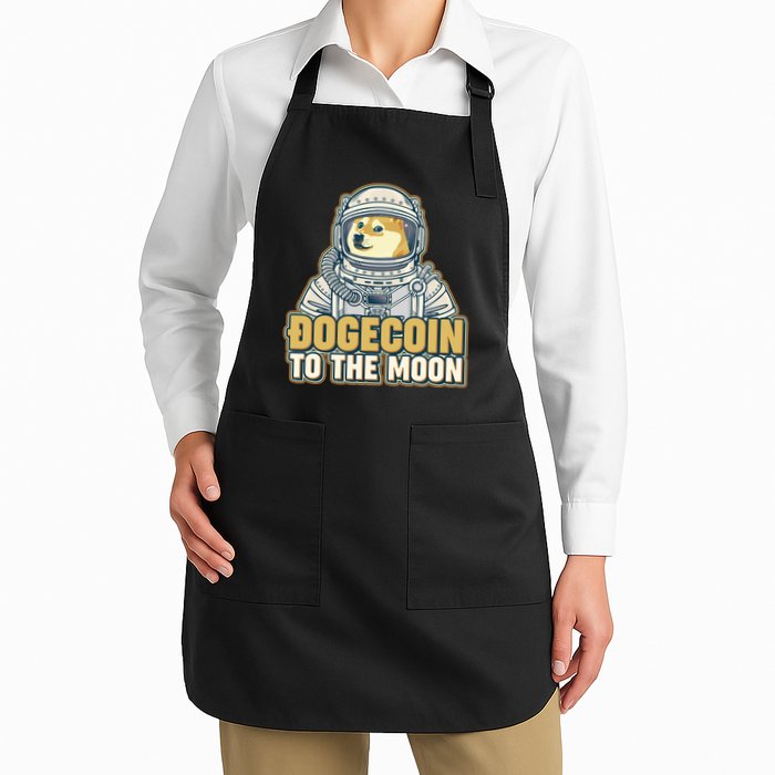Astronaut Dogecoin To The Moon Crypto Apron