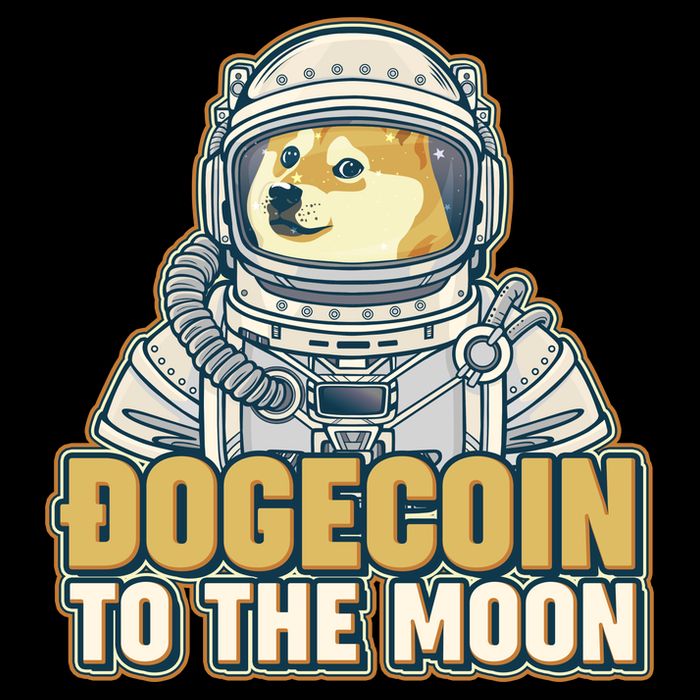 Astronaut Dogecoin To The Moon Crypto Apron