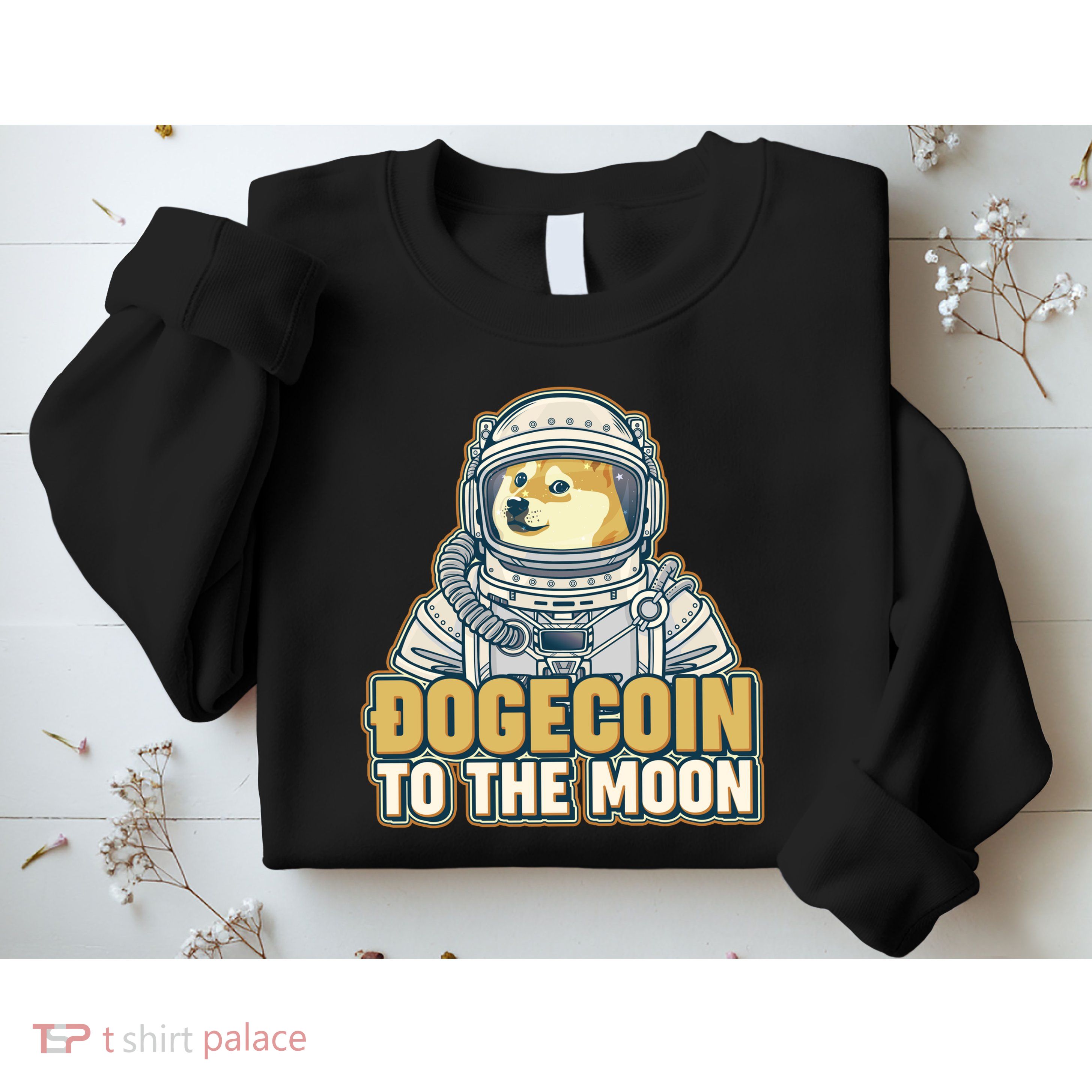 Astronaut Dogecoin To The Moon Crypto Sweatshirt