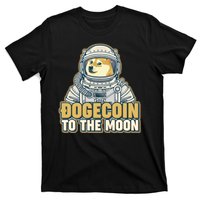 Astronaut Dogecoin To The Moon Crypto T-Shirt