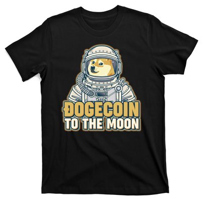 Astronaut Dogecoin To The Moon Crypto T-Shirt