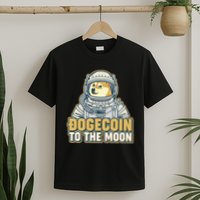 Astronaut Dogecoin To The Moon Crypto T-Shirt