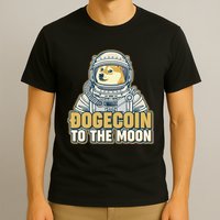 Astronaut Dogecoin To The Moon Crypto T-Shirt