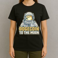 Astronaut Dogecoin To The Moon Crypto T-Shirt