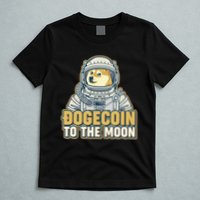 Astronaut Dogecoin To The Moon Crypto T-Shirt