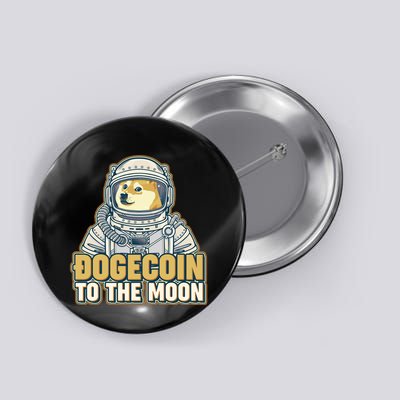 Astronaut Dogecoin To The Moon Crypto Button