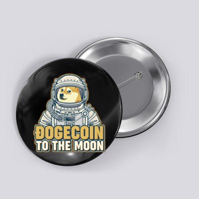 Astronaut Dogecoin To The Moon Crypto Button