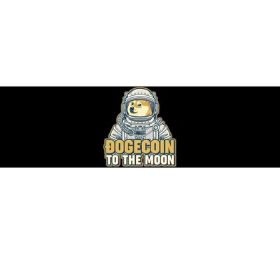 Astronaut Dogecoin To The Moon Crypto Bumper Sticker