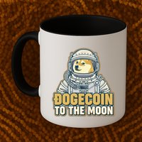 Astronaut Dogecoin To The Moon Crypto Mug