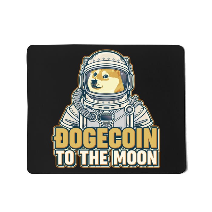 Astronaut Dogecoin To The Moon Crypto Mousepad