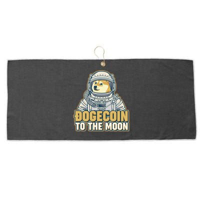 Astronaut Dogecoin To The Moon Crypto Large Microfiber Waffle Golf Towel