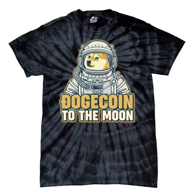 Astronaut Dogecoin To The Moon Crypto Tie-Dye T-Shirt