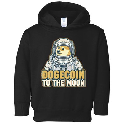 Astronaut Dogecoin To The Moon Crypto Toddler Hoodie