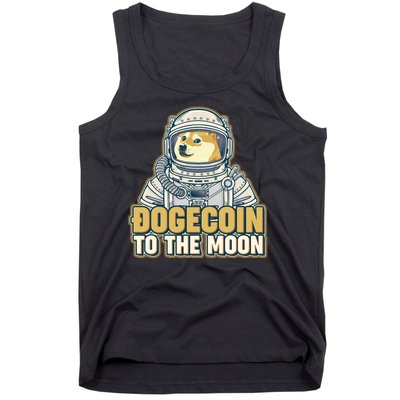 Astronaut Dogecoin To The Moon Crypto Tank Top