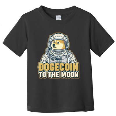Astronaut Dogecoin To The Moon Crypto Toddler T-Shirt